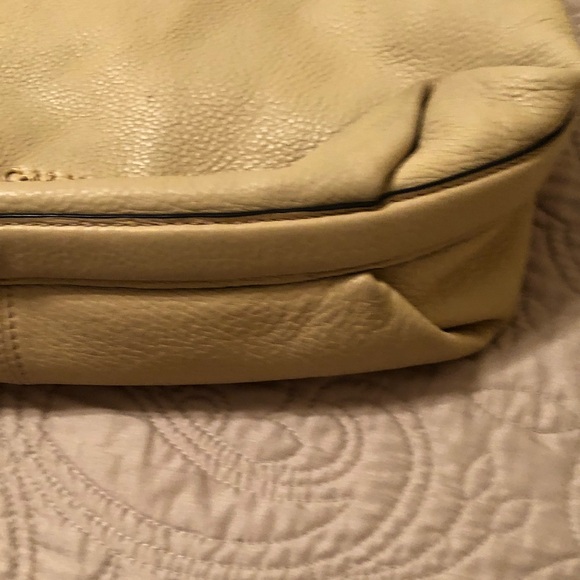 Calvin Klein Cream Leather Hobo Bag - Picture 5 of 9
